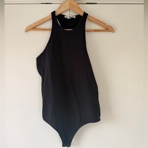 Express One Eleven Black Bodysuit Tank - breathable cotton fabric